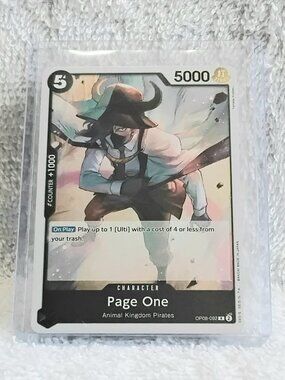 3/$25 Mint Rare One Piece Page One Holo Character Card OP08-092 by Bandai!!